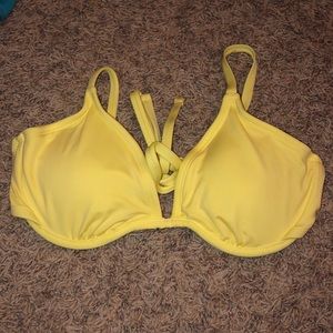 yellow swimsuit top